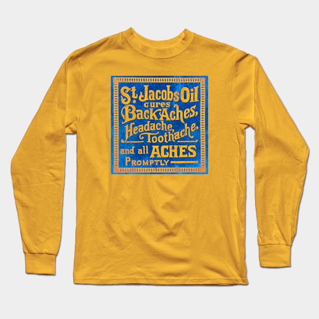 St. Jacobs Oil Cures Long Sleeve T-Shirt by BlobTop